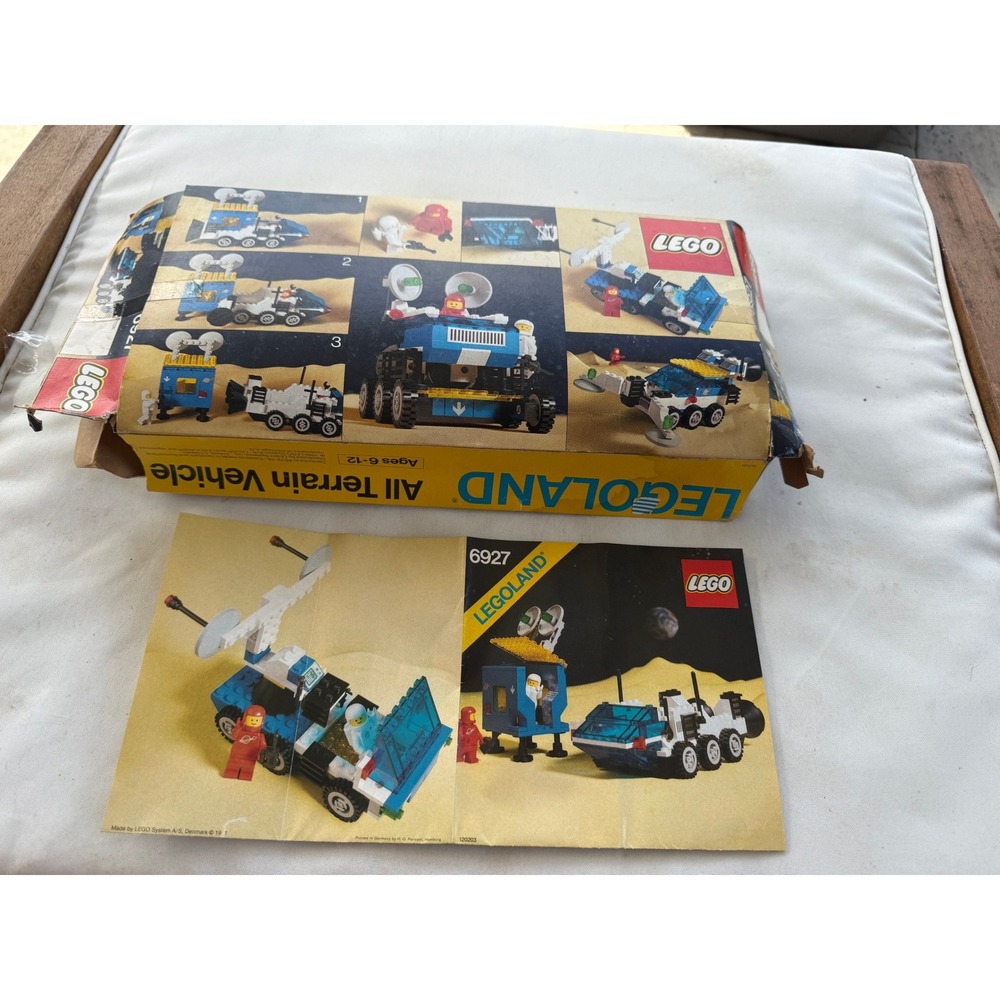 Vintage LEGO Space 6927 All Terrain Vehicle Legoland 1981 Box & Instructions